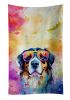 Bernese Mountain Dog Hippie Dawg Kitchen Towel Dish Cloths Guest Hand Towel Decorative Bathroom Towel for Face,Tea, Dishcloth, Kitchen and Bath