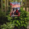 Portuguese Water Dog Two Hearts Garden Flag Mailbox Flag Decorative Yard Flag Banner Outside Patio Artwork Yard Flower Beds, Garden Size, Multicolor