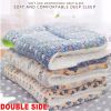 Reusable Bed Pet Cat Bed Dog Bed Thickened Pet Soft Fleece Pad Blanket Bed Mat Cushion Home Portable Washable Rug Keep Warm