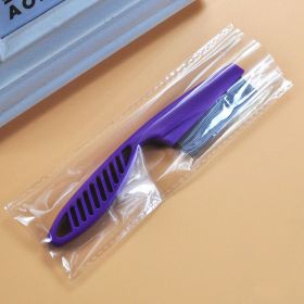 Pet Hair Removal Combs Grooming Brush Dog Cat Puppy Kitty Rabbit Massage Comb Flea Remover Home Pets Care Bath Cleaning Tool (Color: S Purple Opp)