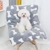 1pc Pet Bed Mat; Thickened Cat And Dog Sleeping Pad; Warm Double-sided Blanket Kennel