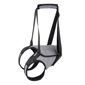 Elderly Dog Outing Back-style Auxiliary Strap (Option: Heather Gray-S)